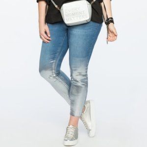 Eloquii Metallic Ombre Skinny Jean